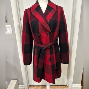 Plaid Double-Breasted Women's Coat by Banana Republic Size M